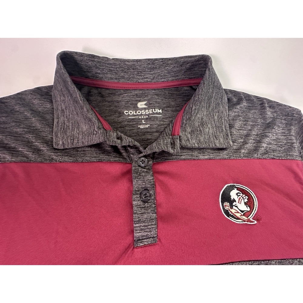 Colosseum Florida State University FSU‎ Seminoles Logo Polo Shirt Adult Large
